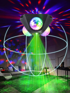 Home KTV Atmosphere Light Small Stage Karaoke Spotlight Bar Singing Colorful Light Sound Control Flash Laser Light