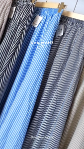 Rok Motif Salur | Rok Stripe Cotton Poly | Rok Model Korea