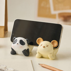 Cute Cartoon Panda Mobile Phone Holder Creative Office Good Product Girls Station Desktop Decoration Small Ornaments Gift