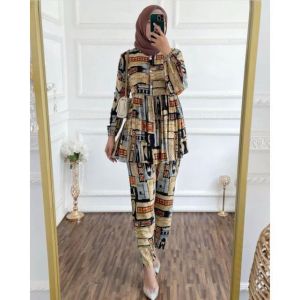 One Set Wanita Terbaru / Setelan Rayon Viscose
