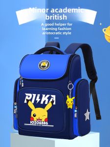 Ultra-Light Large-Capacity Pikachu School Bags for Kindergarten Children Back Support Load Reduction Cartoon Style Backpacks