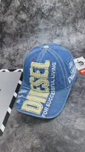 Nón kết mũ lưỡi trai Diesel phối vải jeans form chuẩn thời trang đường phố siêu đẹp (Ảnh thật)