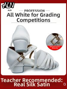 AILANGNA | Latin & Ballroom Soft Sole Mid Heel Dancing Shoes