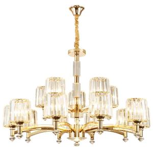 Aiskdan | American Crystal Chandelier Luxury Gold Room Light