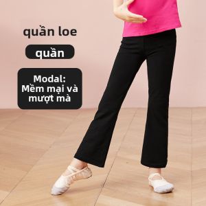 aiwuge | Bộ Đồ Tập Múa Ballet Latin Dân Gian Quần Xòe Đen