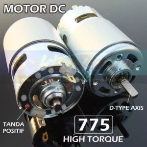 Motor DC 775 12 V-24 V Hight torsi Speed Dinamo Mesin Power Tools DIY