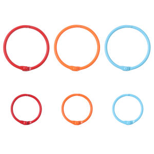 30/43mm KeyRing Colorful Open Ring Buckle Keychain Connector Clasps For DIY Jewelry Making Supplies Key Chain Accessories