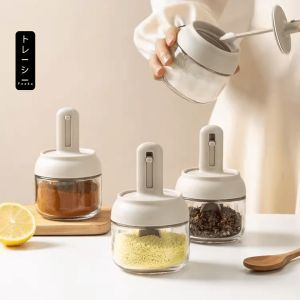Lọ đựng gia vị thủy tinh FEEKA có thìa chống ẩm hũ thủy tinh đựng gia vị cao cấp 300ml