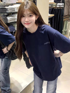 SHUQINGLAI | Oversized Regular Shoulder Korean Design T-Shirt