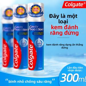 Colgate | European Imported Standing Pump Effective Anti-Cavity Double Fluoride Calcium Repair Fresh Breath Whitening Toothpaste