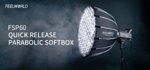 FEELWORLD FSP60 60x90cm Parabolic Softbox Quick Release Photo Portabe Deep Soft Box Honeycomb Grid for Bowens Mount Studio Flash