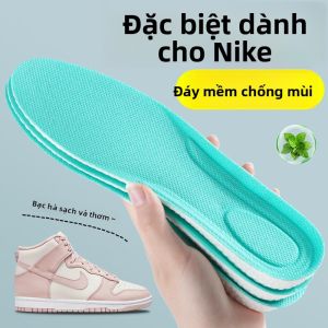MONLEYTA | Miếng lót giày thể thao thoáng khí dày thấm mồ hôi chống mùi cho nam và nữ mùa hè giảm sốc đệm khí