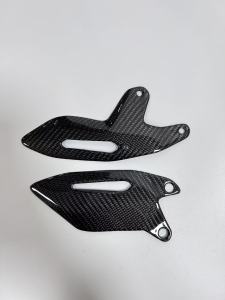 100%3K Carbon Fiber For Kawasaki H2 H2R 2015-2025 Motorcycle Accessories Heel Plates Guards Footrests