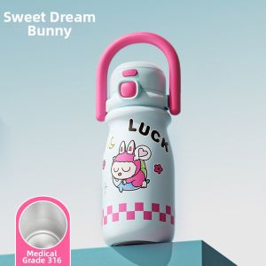 CHICU TOM | Kids Student Straw Thermos Bottle