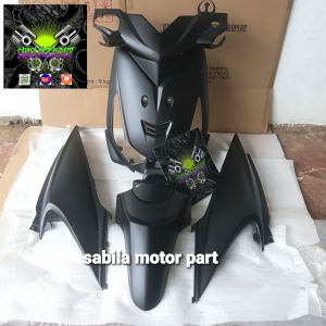 cover body alus honda beat karbu tahun 2010 2012 warna hitam doff