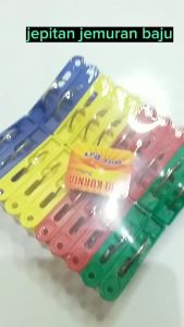 JEPIT BAJU - JEPITAN JEMURAN - PENJEPIT BAJU - BAHAN PLASTIK isi 20 pcs