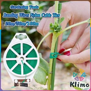 KLIMO Plant Tree Garden Tie Cable Plastic Wire Binding Line Climbing Plants Flower Gardening 20m/50m/100m