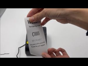 Queue Number Printer for Ticket Prints 4 Department Counter Numbers Plug-and-play No Need Internet Editable Logo Thermal Printer