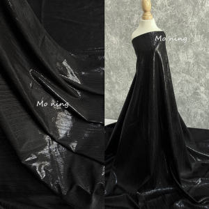 เสื้อเชิ้ตเดรสแฟชั่นผ้าด้ายลูกไม้ด้านเนื้อสัมผัสเนียนนุ่ม ผ้าสำหรับการแสดงบนเวที ผ้าสำหรับงานออกแบบเสื้อผ้า