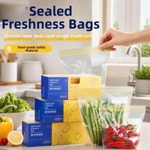 Thickened Food-grade Refrigerator Freezer Seal Bags Dual Ribs