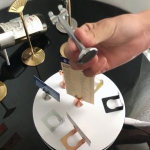 U Shaped (Emas, Mawar Emas) Table Number Place Name Card Holder Stainless Steel Menu Stand Pengertian Tingkat Lanjut