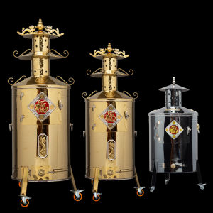 WANGJIXIANG | Large Burner Money Bucket Stainless Steel