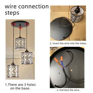 3 Lampu Gantung LED Minimalis 3 iN 1 Modern Bentuk Kelopak untuk Dekorasi Ruang Makan