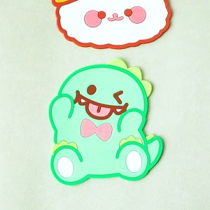 Cartoon Coaster 卡通杯垫 Alas Cawan Silikon Comel Cute Drink Mat Glass Mat Non-Slip Heat Insulation Home Decor
