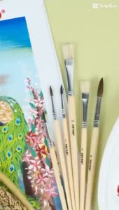 SET KUAS LUKIS (Isi 6 Jenis Kuas Berbeda) / Cat Kuas Lukis JOYKO BR-1