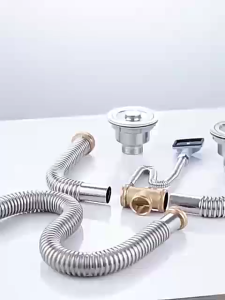 Bathroom 304 stainless steel sink drain with anti-rat bite anti-clogging and anti-odor features.