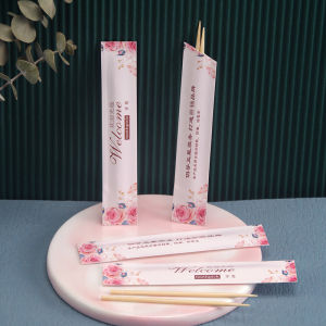 500 Packs Household Hotel Restaurant Disposable Single-Head Toothpick Four Sides Pressing Independent Packaging Toothpick Custom Logo