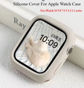 Silicone Cover For Apple Watch Case 10 42mm 46mm 44mm 40mm 45mm 41mm Accessories Bumper Shell Protector iWatch series SE 6 7 8 9