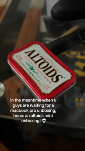 ALTOIDS Classic Peppermint Breath Mints 1.76 oz Tin