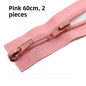 No.5 Nylon Double Headed Zipper Sleeping Bag Fine Tooth Zipper Clothes up down Pull Tail Zipper Extended Zipper 60CM 2M