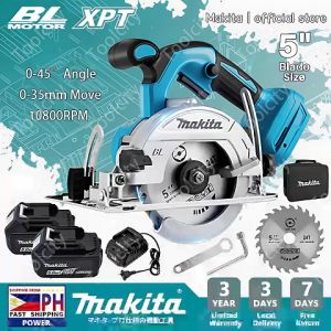 Makita 5" Cordless Circular Saw 125mm Brushless Multifunctional Cutting power Saw with 2 Battery