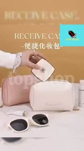 TOP SHOP PVC Waterproof Cosmetic Bag: A Ladies' Travel Makeup Companion