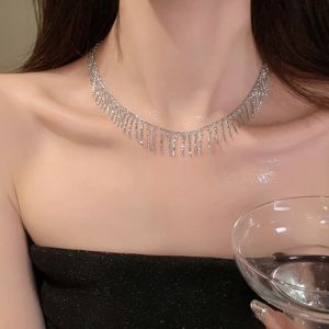 Tassel Necklace Korean Women Fashion Elegant Design Neck Lace Accessories Jewelry for Girls