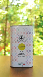 Cusmaria Intenso 100% Pure Extra Virgin Olive Oil from Italy CACO3 Free Glass Canister 1L - Essential Cooking Oil