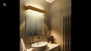 Modern Japan Style LED Oak Wooden Wall Lamps Lights Bedroom Bathroom Home Wall Sconce Light Fixture