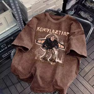 PAZHAOLANG | Vintage Water Washed T-Shirt