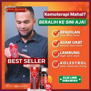 [PAKET GOLD BELI 2 GRATIS 1] Madu Bajakah Borneo Original Asli 100% Madu Alami Bantu Obati Kanker Benjolan Tumor Stroke Diabetes Darah Tinggi Asam Urat Kista Liver dll