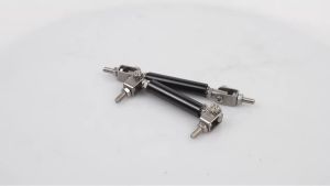 2psc Universal 50mm Racing Front Rear Bumper Lip Splitter Support Bar Pull Rod Kit Black Sliver Red Blue Gold Purple