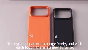 LED Rhythm Pixel Phone Case with Fold Stand for iPhone 17/17 Pro/17 Pro Max DIY Customizable Patterns & Animations & Shockproof