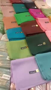 Shinar Glamour Ansania Jahit Tepi - Jilbab Segiempat Sinar