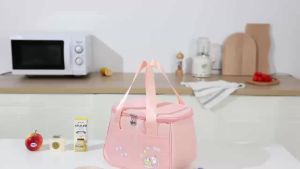 Spacious Cartoon Flap Lunch Bag with Waterproof Outer and Handy Storage RH2410