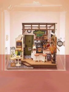 Handmade Acrylic Quán Cà Phê Bụi Diy Hội Xuyên Thấu Hộp Hiển Thị Mẫu Thể Hiện Dành Cho Sưu Tầm Và Đồ Chơi