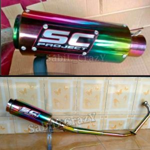 Knalpot Racing SC PROJECT Bunglon Satria Fu Jupiter MX old Jupiter MX new Jupiter MX 135 Jupiter MX king Knalpot SC PROJECT Satriya Fu Jupiter MX