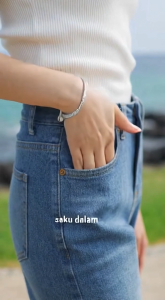 Jeans 8803 Celana Jeans Panjang Wide Leg Jeans Pinggang HighWaist Baggy Jeans