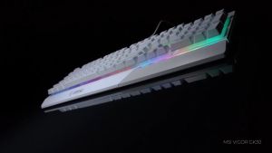 (TH/EN) MSI Vigor GK30 + Clutch GM11 (White) Keyboard Membrane Switch