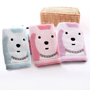 Khăn Mặt Cotton Mềm Thấm Nước Dài 3 Chiếc Cho Trẻ Em Học Sinh Khăn Mặt Cotton Nguyên Chất Hình Hoạt Hình Dùng Để Rửa Mặt